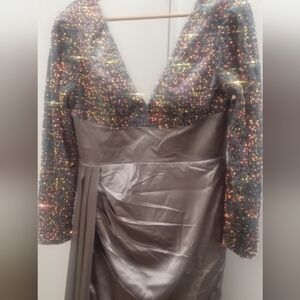 **Dark Silver Sequin Dress